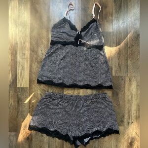 Marilyn Monroe Black and White Polka Dot Pajama Set